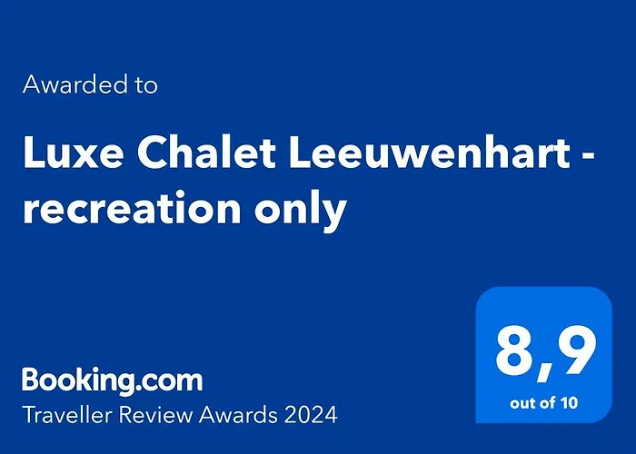 Chalet Luxe Leeuwenhart - Recreation Only *